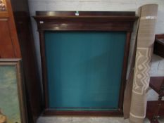 19TH CENTURY ROSEWOOD MIRROR FRAME CONVERTED INTO A CUE STAND, 153CM TALL X 133CM WIDE