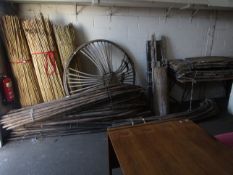 GOOD QUALITY VINTAGE TURKMAN DISMANTLED YURT 5 METRES DIAMETER (DISPLAYED IN SALEROOM 6)