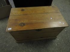 WAXED PINE FRAMED LIFT UP TOP BLANKET BOX