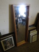 BEECHWOOD FRAMED RECTANGULAR MIRROR