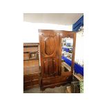 LARGE CARVED WARDROBE WITH BEVELLED EDGED MIRROR, WIDTH 118CM