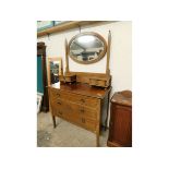 INLAID EDWARDIAN DRESSING TABLE, WIDTH 92CM