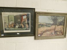 TWO FRAMED PRINTS