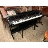 KURZWEIL ELECTRIC KEYBOARD AND STOOL