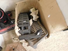 BOX CONTAINING FIRE GRATE