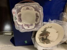 QUANTITY OF VARIOUS CHINA INCLUDING WEDGWOOD RUSTIC, VARIOUS BLUE AND WHITE ETC