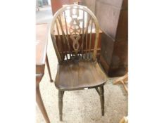 WHEEL BACKED DINING CHAIR