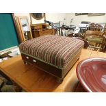 UPHOLSTERED FOOT STOOL, 40CM SQUARE