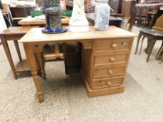 MODERN PINE DESK WIDTH APPROX 108CM