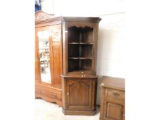 ART NOUVEAU MAHOGANY MIRROR DOOR WARDROBE WITH COPPER PRESSED PANELS WITH FULL WIDTH DRAWER TO BASE