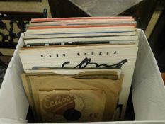 BOX OF ASSORTMENT OF 12INS VINYL RECORDS MOSTLY CLASSIC INCLUDING JIM REEVES, NEIL SEDAKA ETC