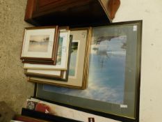 QUANTITY VARIOUS MARINE AND SAILING INTEREST PRINTS