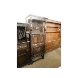 MID TO LATE 20TH CENTURY REPRODUCTION TESTER CABINET, WIDTH APPROX 61CM