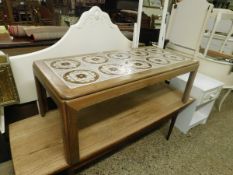1960S TILED TOP COFFEE TABLE 112CM WIDE