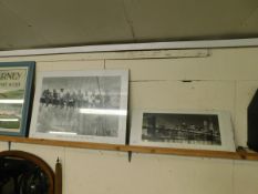 FRAMED PRINT “LUNCHTIME ATOP A SKYSCRAPER NEW YORK 1932” TOGETHER WITH ONE OTHER PHOTOGRAPHIC