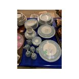 TRAY OF ROYAL DOULTON REFLECTION DINNER WARES AND COFFEE CANS/SAUCERS