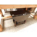 SMALL HEAVY FOLDING OCCASIONAL TABLE, APPROX 60CM DIAM