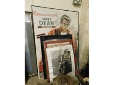 QUANTITY OF VARIOUS CINEMA INTEREST POSTERS INCLUDING JAMES DEAN