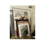 QUANTITY OF VARIOUS CINEMA INTEREST POSTERS INCLUDING JAMES DEAN