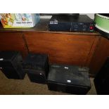 BLACK BOX A200S COMMERCIAL AMPLIFIER PLUS SPEAKERS