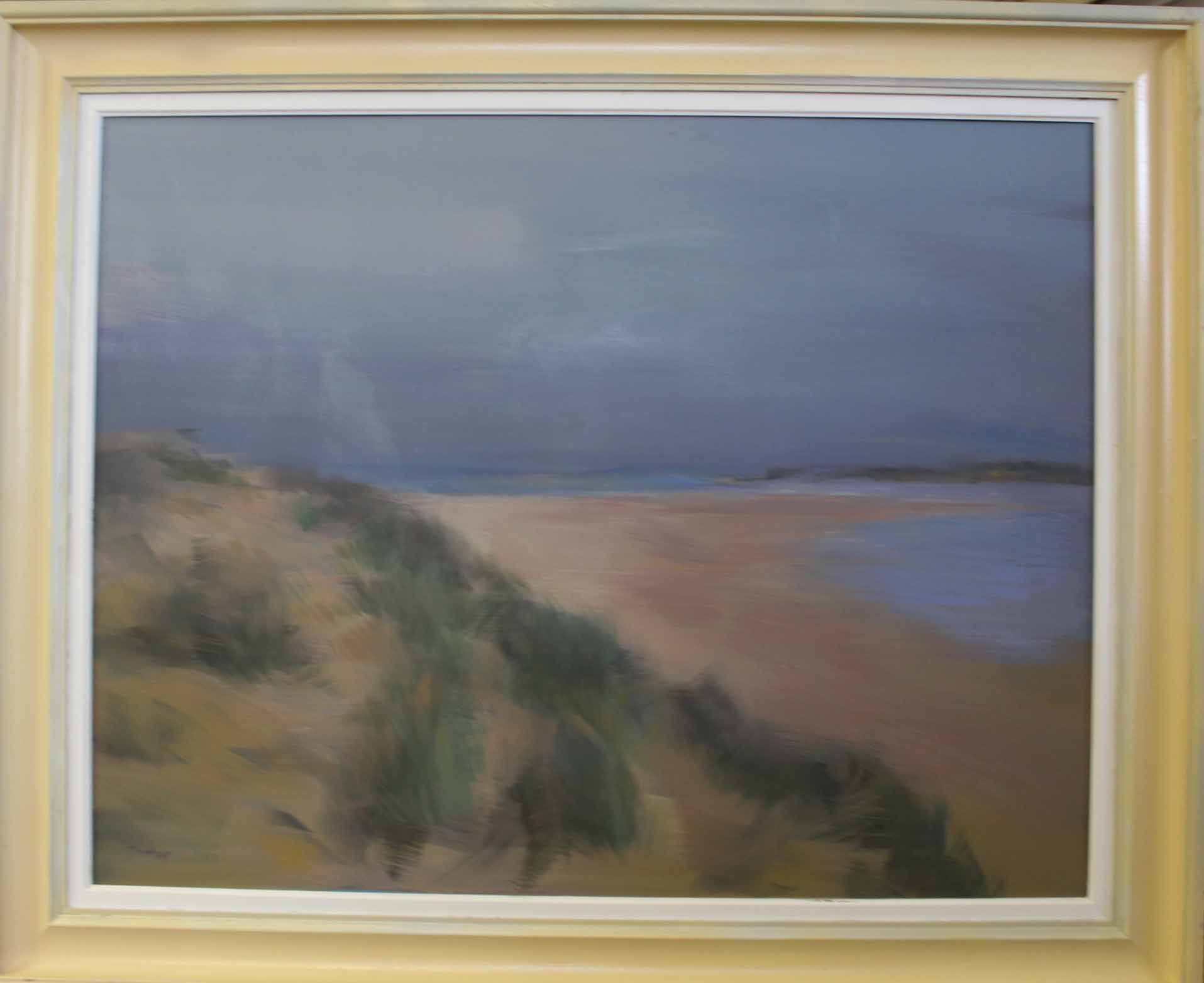 •AR Philip James, ROI (Contemporary), "Sand dunes, Wells Beach", oil on canvas, signed lower left,