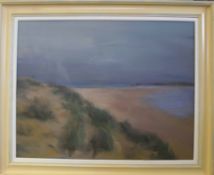•AR Philip James, ROI (Contemporary), "Sand dunes, Wells Beach", oil on canvas, signed lower left,