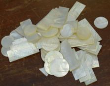 Quantity of mother of pearl type Chinese counters