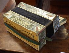 A Francescal vintage accordion, 40cm wide