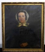 W Mackie, one signed and dated 1851, pair of oils on canvas, Portrait of Sir John Wadham (co-founder