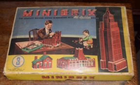 Minibrix building game in original box, set No 3