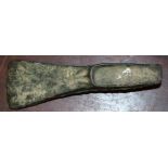 Vintage cast metal axe head 15cm long