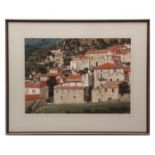 AR Michel Desrochers (born 1938) "Olargues Herault/France", watercolour, signed lower left and