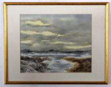 K W Burton, signed watercolour, River Ant, Norfolk, 25 x 36cm, together with a further watercolour