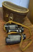 Pair of vintage Skybolt binoculars in case