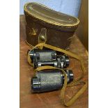 Pair of vintage Skybolt binoculars in case