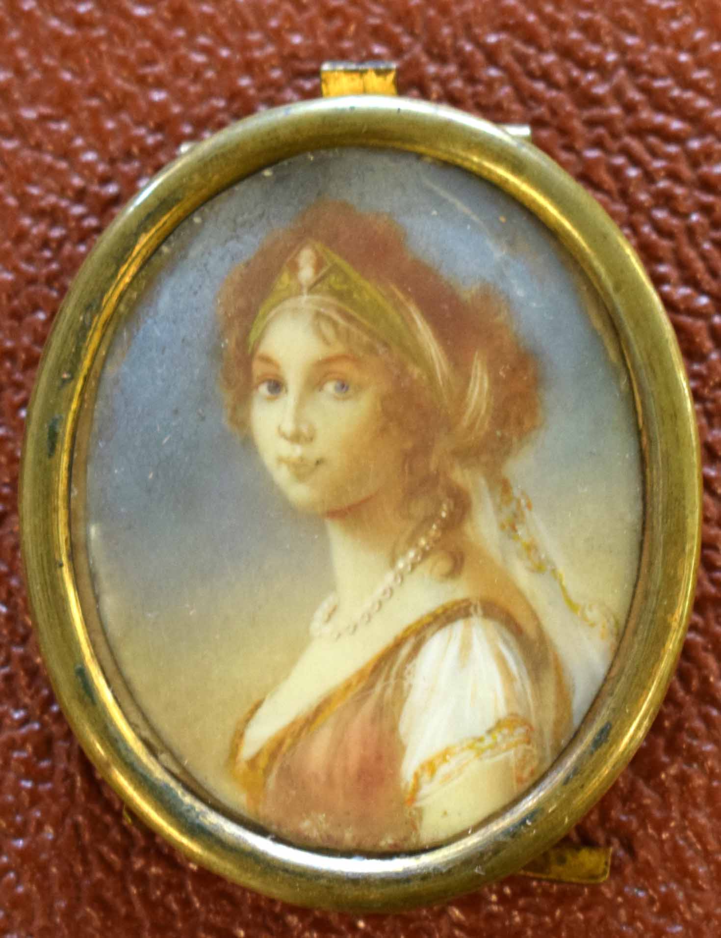 19th century English School, Portrait miniature of a lady, 5 x 4cm