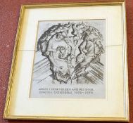 Henry Holzer, signed and dated 72, pair of prints, Angel Choir, 23 x 19cm (2)