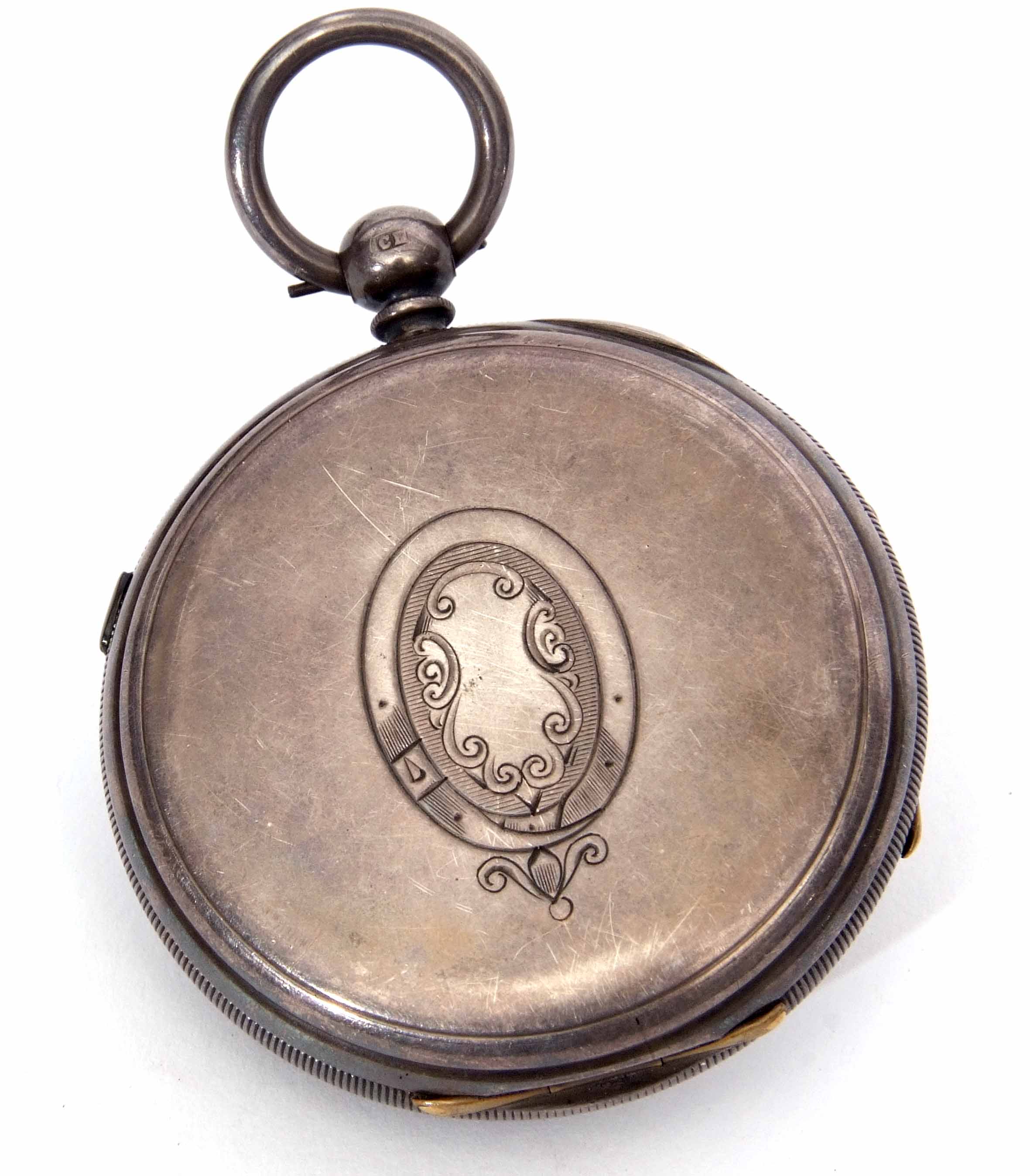 Last quarter of the 19th century silver cased open face centre seconds lever watch, No 65032, the - Image 2 of 2