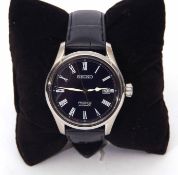 Modern automatic centre seconds calendar wrist watch, Seiko Presage, 6R15D, the 23-jewel automatic