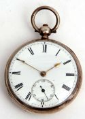 Third quarter of 19th century silver cased open face lever watch, Jas North - Ilford, 34033, the