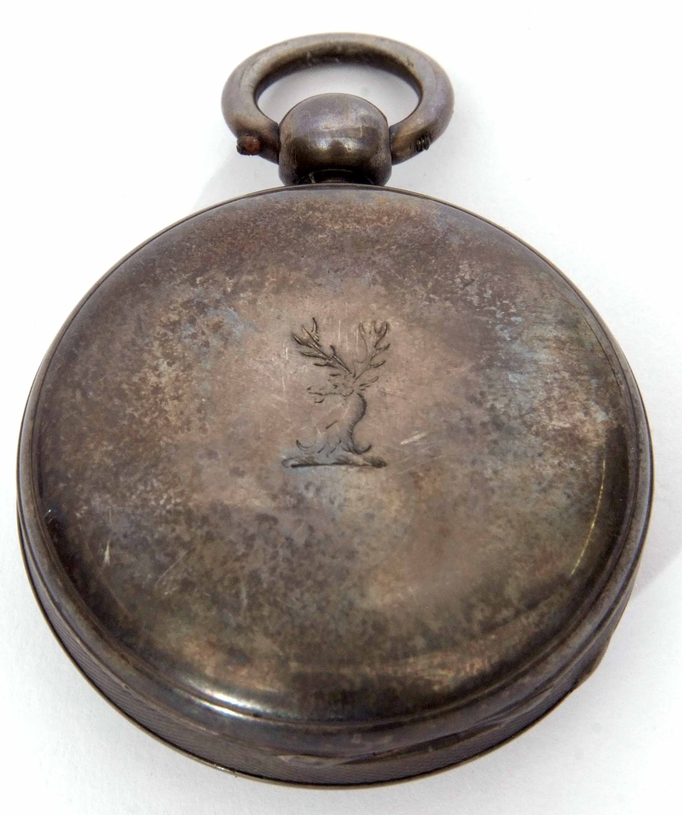 Early 19th century silver cased open face lever watch, John Gaskin - Dublin, 1015, frosted gilt - Image 2 of 2