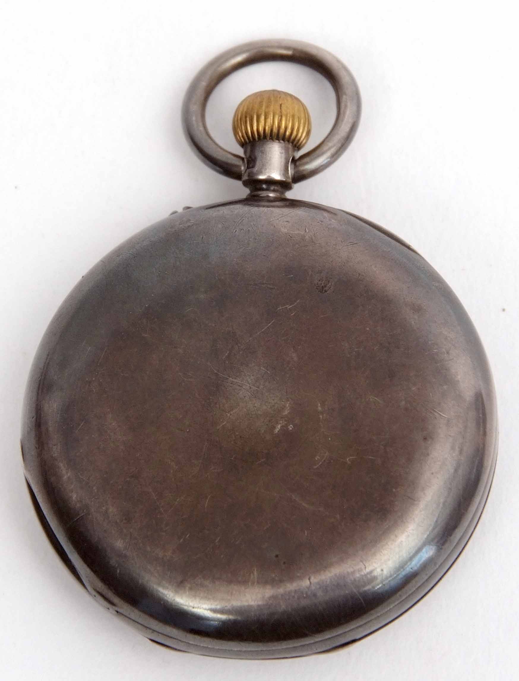 Late 19th century silver cased half hunter keyless lever watch, Aldred & Son - Great Yarmouth, 5717, - Image 3 of 3