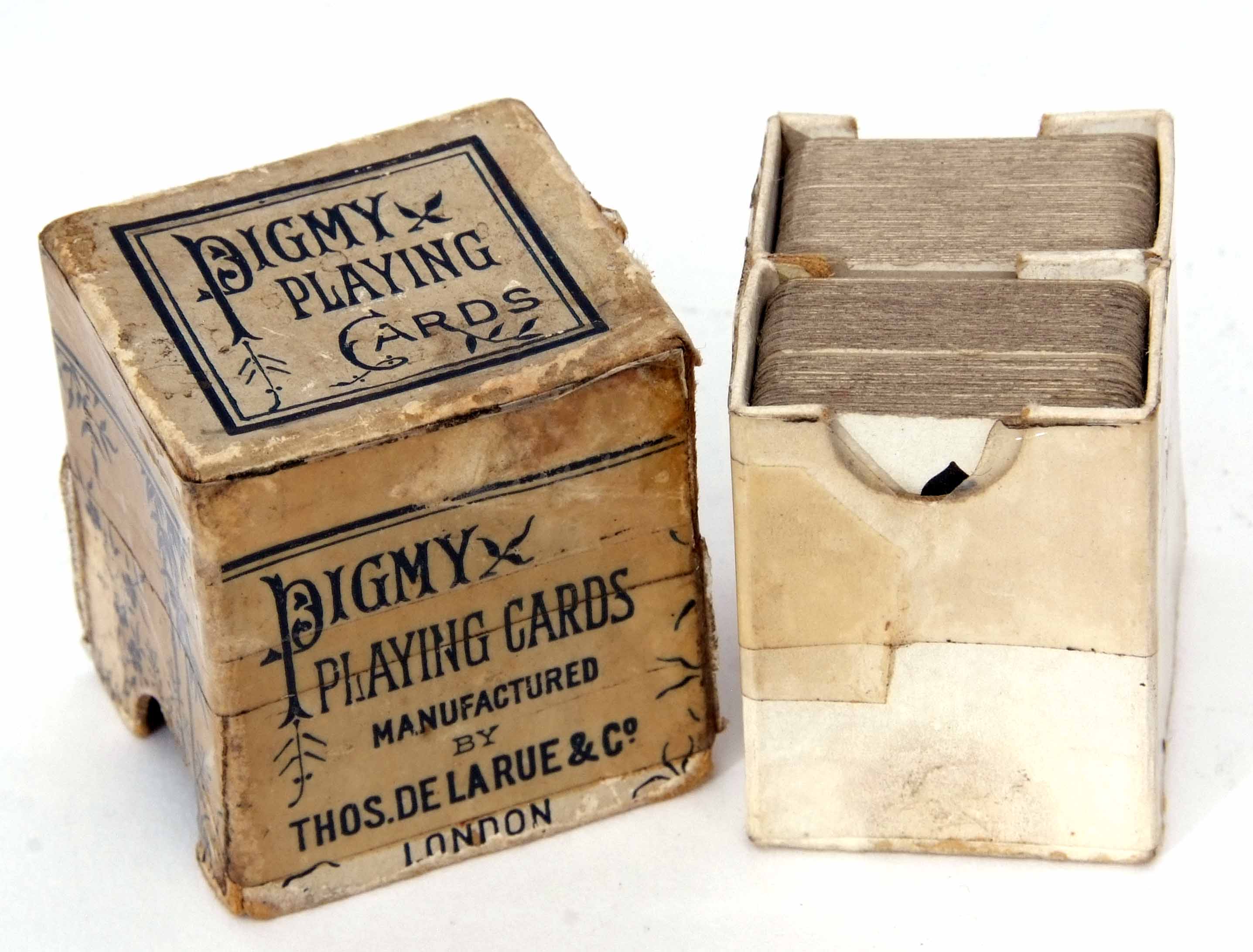 Two packs of small playing cards "Pygmy Playing Cards", manufactured by Thos de la Rue & Co - London - Image 2 of 3