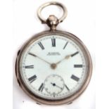 First quarter of 20th century silver cased open face lever watch, H Samuel - Manchester, 54132,