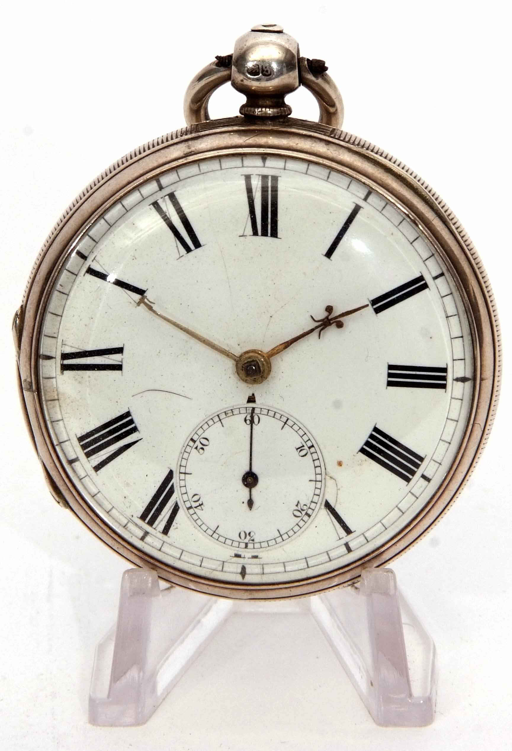 Third quarter of 19th century silver cased open face lever watch, 2887, frosted and gilt movement