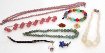 Mixed Lot: bead necklaces