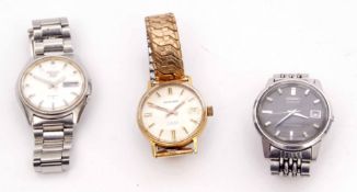 Mixed Lot: comprising a stainless steel automatic centre seconds calendar wrist watch, Seiko "No 5",