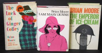 BRIAN MOORE: 3 titles: THE LUCK OF GINGER COFFEY, London, Andre Deutsch, 1960, 1st edition, original