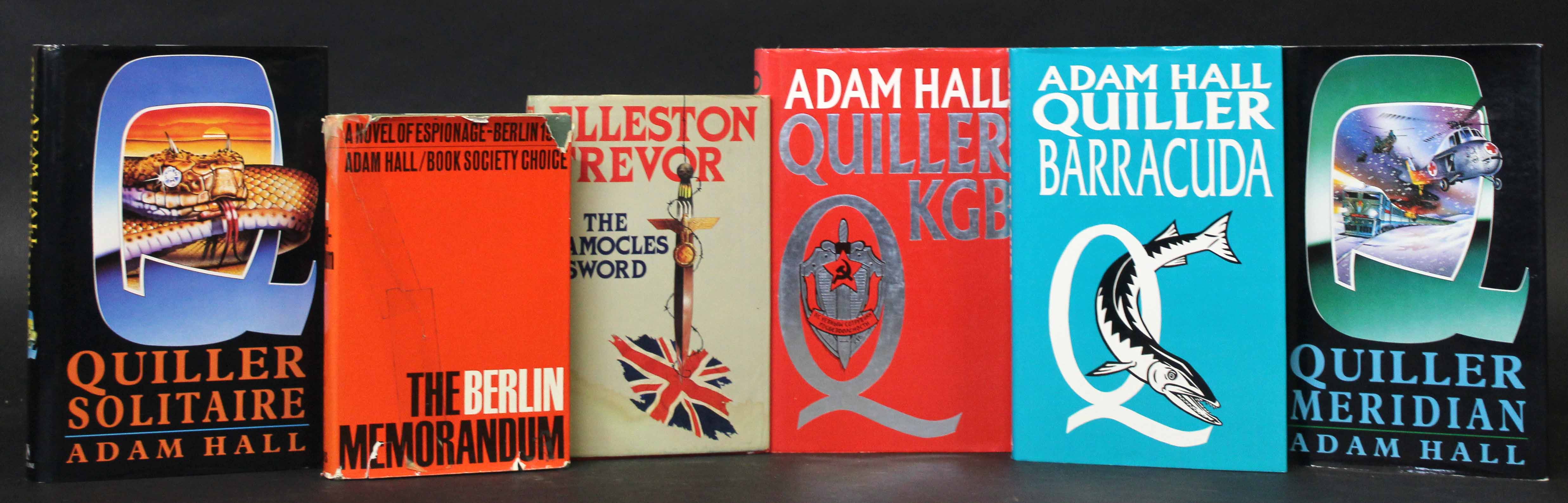 ELLISTON TREVOR "ADAM HALL": 6 titles: THE BERLIN MEMORANDUM, London, Collins, 1965, 1st edition,