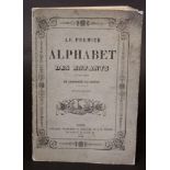 LE PREMIER ALPHABET DES ENFANTS EN UNE SERIE DE GRAVURES COLORIEES, Paris, Librarie Francaise et